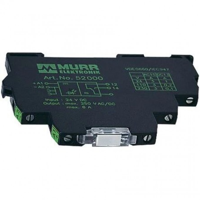 Реле интерфейсное MURRELEKTRONIK 52040 230В AC 6A SPDT DIN-рейка 1370318