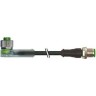 Кабельная сборка MURRELEKTRONIK Серия 7000 M12 прямой угол - M12 4 контакта 22 AWG 7975639