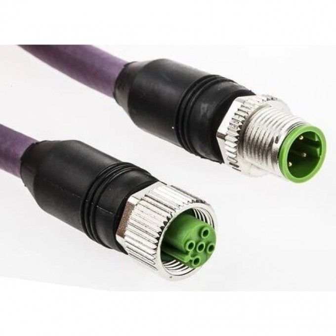 Кабельная сборка MURRELEKTRONIK Серия 7000 M12 Socket - M12 Plug 3 контакта 22 AWG 5м 7975664