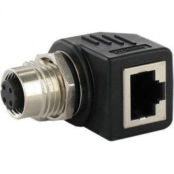 Адаптер MURRELEKTRONIK M12 4 Pin Female на RJ45 Female угловой 9163311