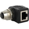 Адаптер MURRELEKTRONIK M12 4 Pin Female на RJ45 Female угловой 9163311